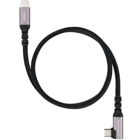 Nano Cable 10.01.4702 Cable USB-C 3.2 Gen2 Acodado 100W 10Gbps 4K/60Hz USB-C Macho a USB-C Macho 2m Negro Nano Cable 10.01.4702 Cable USB-C 3.2 Gen2 Acodado 100W 10Gbps 4K/60Hz USB-C Macho a USB-C Macho 2m Negro